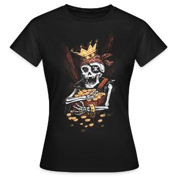 Mon Trésor de Pirate - T-shirt Femme - noir - Devant - AI Model Female 172 dark (172cm)