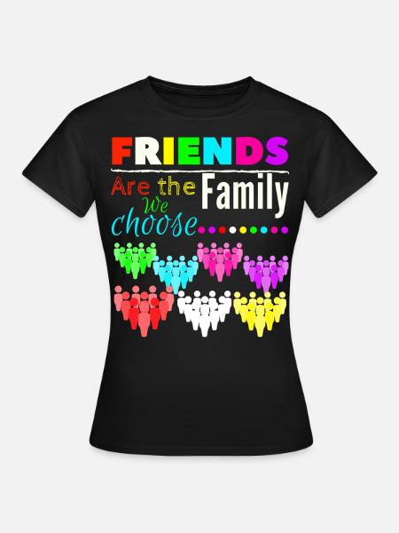 FREUNDE - Frauen T-Shirt - Schwarz