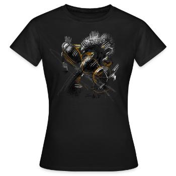 Abstrait - T-shirt Femme - noir - Devant - AI Model Female 172 dark (172cm)