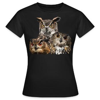 Rapaces nocturnes - T-shirt Femme - noir - Devant - AI Model Female 172 dark (172cm)