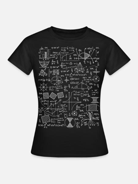 Mathe-Formularblatt Mathematik - Frauen T-Shirt - Schwarz