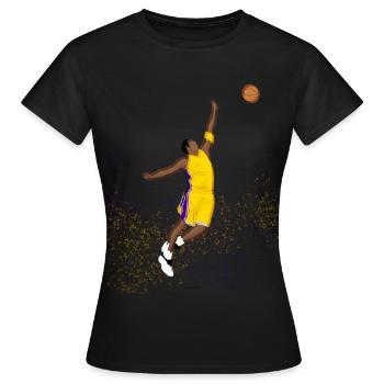 Basketball - T-shirt Femme - noir - Devant - AI Model Female 172 dark (172cm)