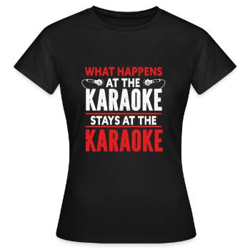 Karaoké - T-shirt Femme - noir - Devant - AI Model Female 172 dark (172cm)