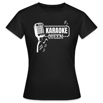 Karaoké - T-shirt Femme - noir - Devant - AI Model Female 172 dark (172cm)