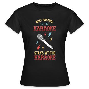 Karaoké - T-shirt Femme - noir - Devant - AI Model Female 172 dark (172cm)