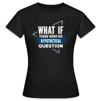 Philosophe - T-shirt Femme - noir - Devant - AI Model Female 172 dark (172cm)