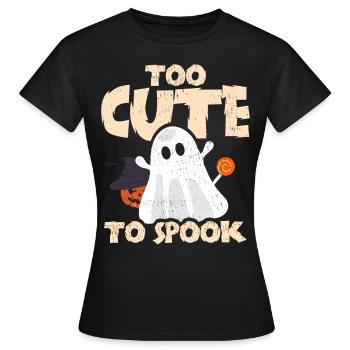 Halloween zu süß, um zu spuken - Frauen T-Shirt - Schwarz - Vorne - AI Model Female 172 dark (172cm)