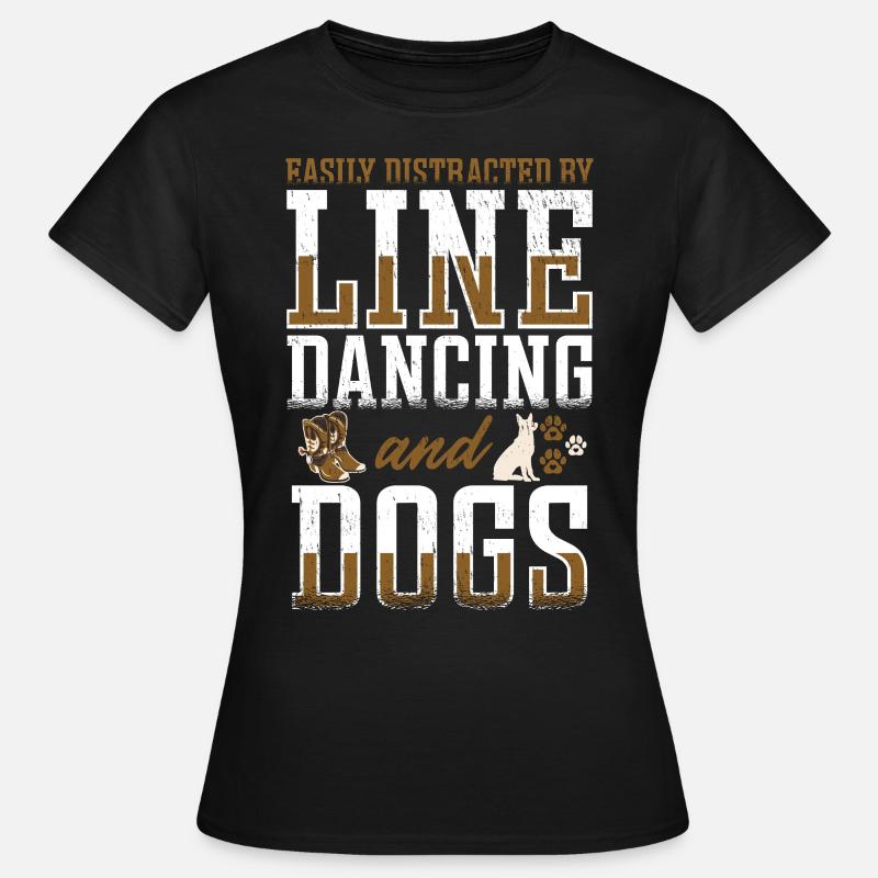 Line Dancing Linedance Line Dance - Women's T-Shirt - black