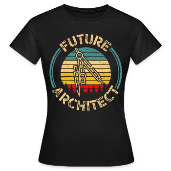 Architectes Futur Architecte - T-shirt Femme - noir - Devant - AI Model Female 172 dark (172cm)