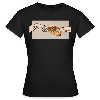 Le meilleur kebab avec tout le kebab - T-shirt Femme - noir - Devant - AI Model Female 172 dark (172cm)