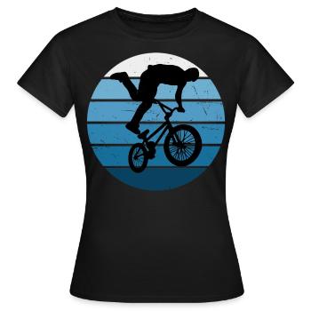 Vélo Hommes bmx Vélo Cyclisme bmx Femmes - T-shirt Femme - noir - Devant - AI Model Female 172 dark (172cm)