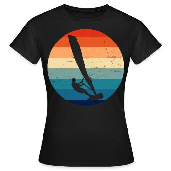 Planche à voile Surf Planche à voile Hommes Planche à voile - T-shirt Femme - noir - Devant - AI Model Female 172 dark (172cm)