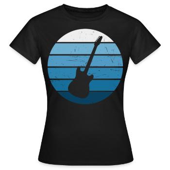 Guitariste Femme Guitariste Guitariste Hommes Guitariste - T-shirt Femme - noir - Devant - AI Model Female 172 dark (172cm)