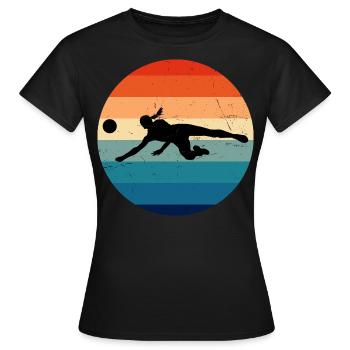 Volley-ball masculin féminin Volley-ball - T-shirt Femme - noir - Devant - AI Model Female 172 dark (172cm)