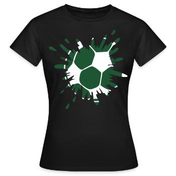 Splash Soccer Paint Splatter - T-shirt Femme - noir - Devant - AI Model Female 172 dark (172cm)