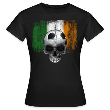 Irland Fußballfan - Frauen T-Shirt - Schwarz - Vorne - AI Model Female 172 dark (172cm)