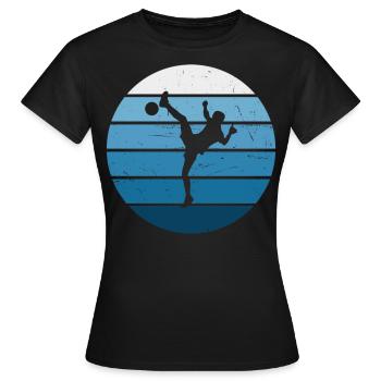 Damen Herren Futnet Spieler Fussballtennis - Frauen T-Shirt - Schwarz - Vorne - AI Model Female 172 dark (172cm)