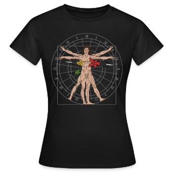 Équipe de fléchettes Association de fléchettes - T-shirt Femme - noir - Devant - AI Model Female 172 dark (172cm)