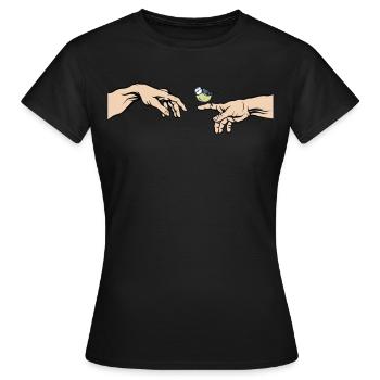 Blaumeise Vogel des Jahres Blaumeise - Frauen T-Shirt - Schwarz - Vorne - AI Model Female 172 dark (172cm)