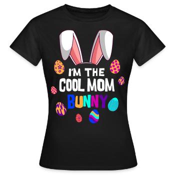 Je suis le lapin de Pâques cool maman maman Pâques - T-shirt Femme - noir - Devant - AI Model Female 172 dark (172cm)