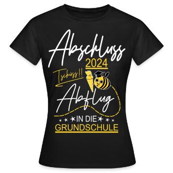 Kita Abschluss 2024 - Frauen T-Shirt - Schwarz - Vorne - AI Model Female 172 dark (172cm)