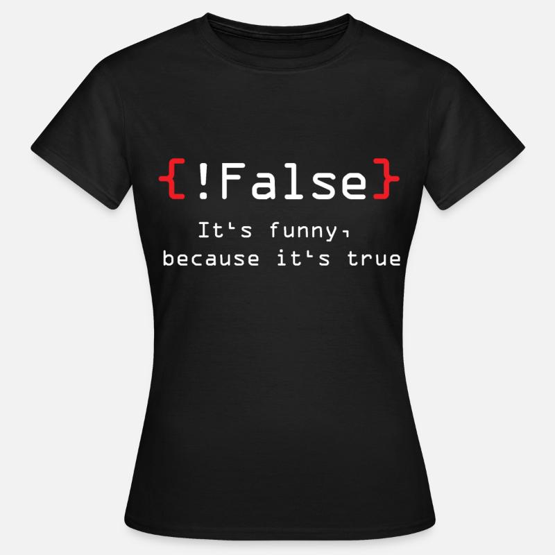 geek informatique informatique nerd computer - T-shirt Femme - noir