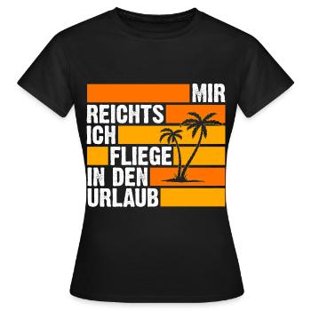 Sommerurlaub Urlauber Urlaub - Frauen T-Shirt - Schwarz - Vorne - AI Model Female 172 dark (172cm)