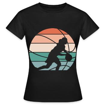 Basketball Basketball Women Basketball - Women's T-Shirt - black - Front - AI Model Female 172 dark (172cm)