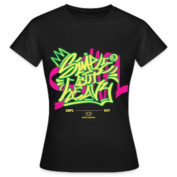Streetwear Urban Graffiti - Women's T-Shirt - black - Front - AI Model Female 172 dark (172cm)