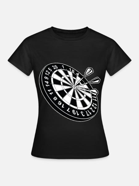 Dartscheibe Dart - Frauen T-Shirt - Schwarz