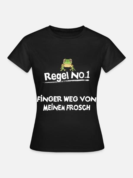 Frösche Frosch - Frauen T-Shirt - Schwarz
