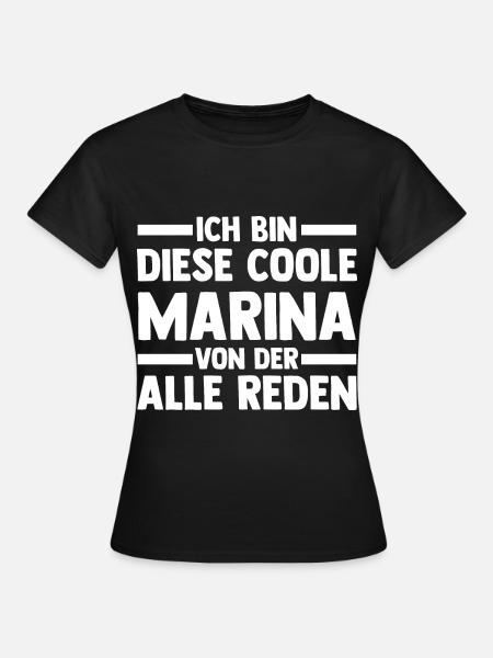 Marina - Frauen T-Shirt - Schwarz