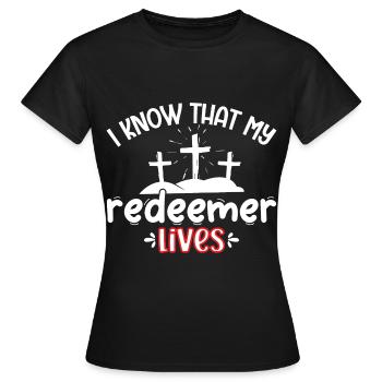 Easter - Celebrate the Resurrection of Jesus - Women's T-Shirt - black - Front - AI Model Female 172 dark (172cm)