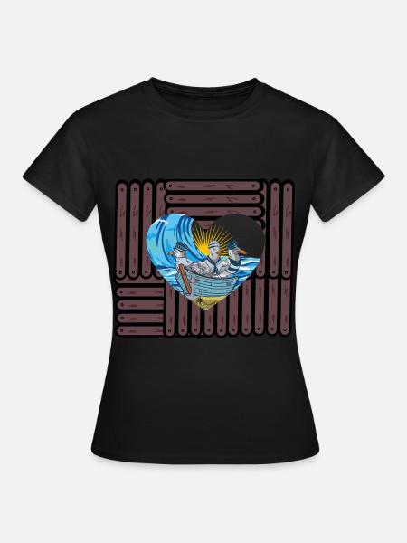 Möwen Möwe Meer Sonne Ozean Küste - Frauen T-Shirt - Schwarz