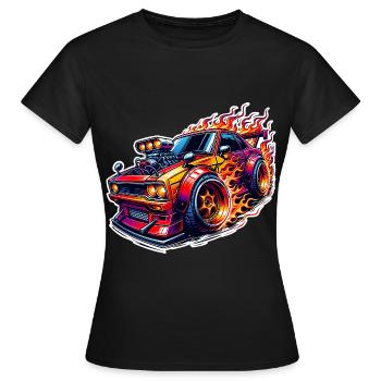 Voiture de sport tuning voiture - T-shirt Femme - noir - Devant - AI Model Female 172 dark (172cm)