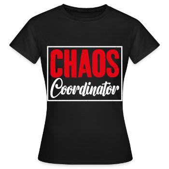 Graphic of the Head of Activities of the - Women's T-Shirt - black - Front - AI Model Female 172 dark (172cm)