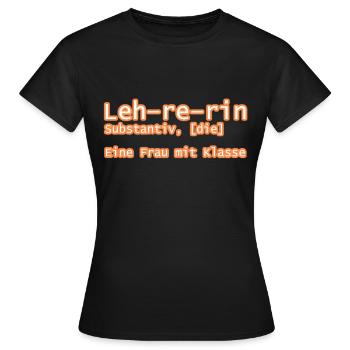 Lehrerin Referendariat - Frauen T-Shirt - Schwarz - Vorne - AI Model Female 172 dark (172cm)