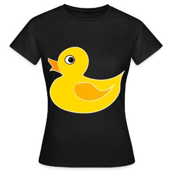 Canard Canard Grinchet Quak - T-shirt Femme - noir - Devant - AI Model Female 172 dark (172cm)