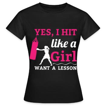 Boxer Boxer Boxer Boxer Formation de boxe - T-shirt Femme - noir - Devant - AI Model Female 172 dark (172cm)