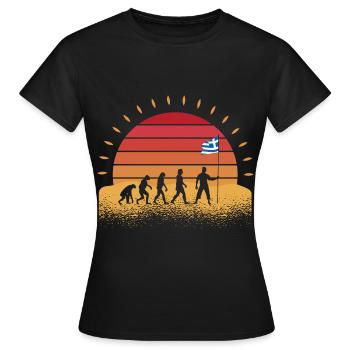 Grecs, Grecs, Grèce - T-shirt Femme - noir - Devant - AI Model Female 172 dark (172cm)