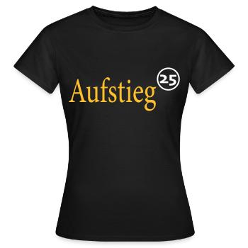 Aufstieg 2025 - Frauen T-Shirt - Schwarz - Vorne - AI Model Female 172 dark (172cm)