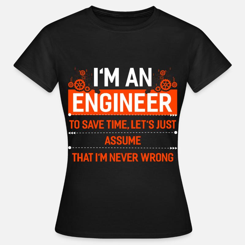 Engineer mechanical engineering electrical engineering gift - Women's T-Shirt - black
