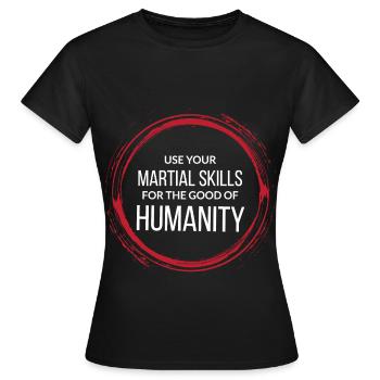 Wing chun Wingtsun MMA Martial Arts - Frauen T-Shirt - Schwarz - Vorne - AI Model Female 172 dark (172cm)