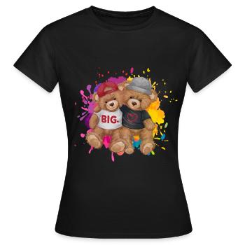Big Love Gay Pide Love Homosexuell Geschenk - Frauen T-Shirt - Schwarz - Vorne - AI Model Female 172 dark (172cm)