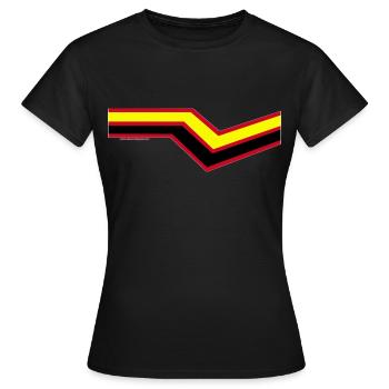 Latex Fétiche - T-shirt Femme - noir - Devant - AI Model Female 172 dark (172cm)