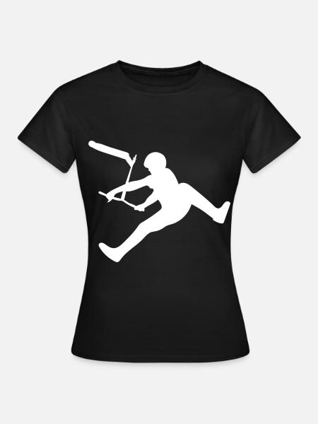 Stuntscooter Scooter Tretroller - Frauen T-Shirt - Schwarz