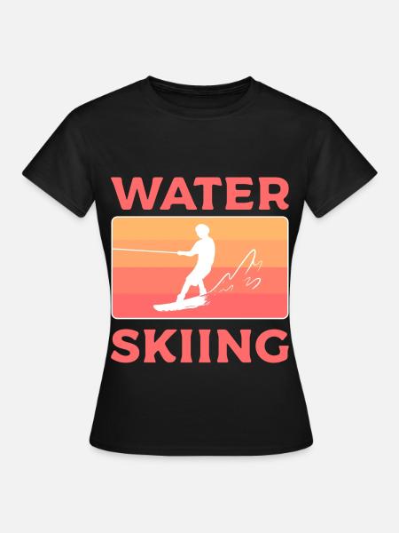 Waterski - Vrouwen T-shirt - zwart