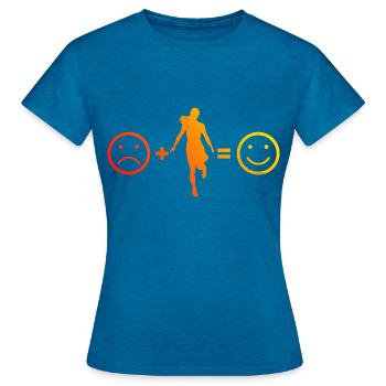 Melbourne Shuffle Shuffle Dance Shuffle Boy - Women's T-Shirt - antique blue sapphire heather - Front - AI Model Female 172 dark (172cm)