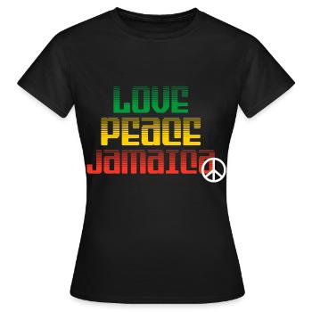 Jamaica Love Jamaica Holidays - T-shirt Femme - noir - Devant - AI Model Female 172 dark (172cm)