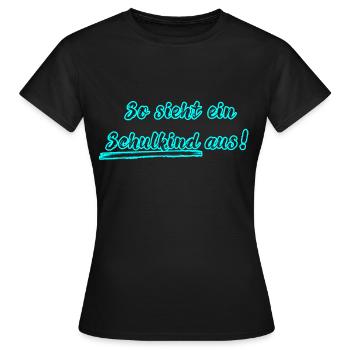 Écolier - T-shirt Femme - noir - Devant - AI Model Female 172 dark (172cm)